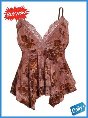 Plus Size Babydoll Top Asymmetrical Tiered Hem Sleeveless Wrap V Neck Low Back